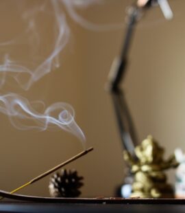lighted incense
